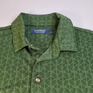 Windham Pointe Green Travel Shirt Short Sleeve Wrinkle Resistant Golf Polo NWT